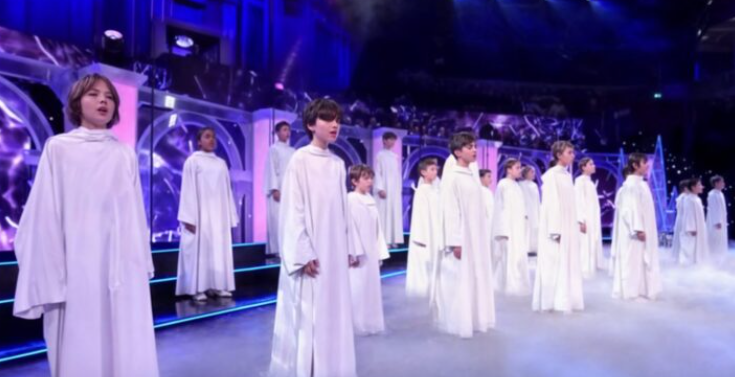 White-Robed Boys’ Choir Sings “From a Distance” — The Fog Turns It Into a Chilling, Unforgettable Moment %%random%%